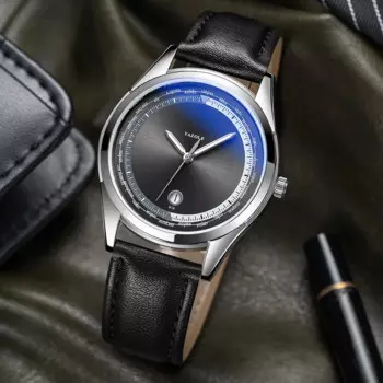 Модные светящиеся водонепроницаемые мужские кварцевые часы с календарем UTHAI BK40