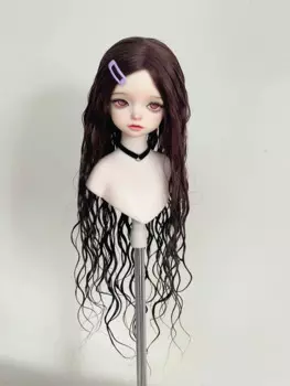 Модные Вьющиеся кукольные волосы MSD MDD, 1/4 1/6 BJD мохеровый парик, бесплатная доставка