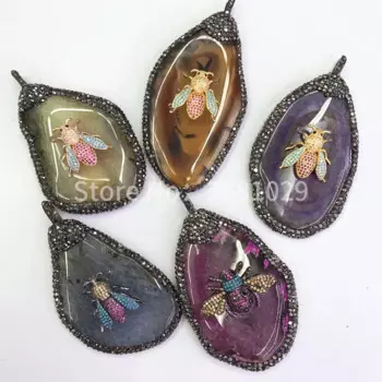 Модные Женская одежда белый камень кулон