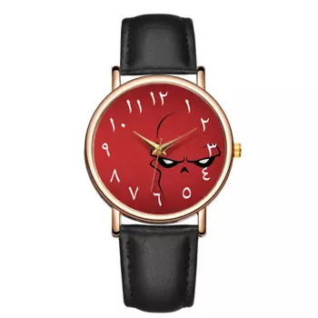 Модные женские кварцевые часы для отдыха с забавным циферблатом с римскими цифрами и Круглым Циферблатом водонепроницаемые наручные часы с кожаным ремешком