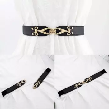 Модный эластичный пояс для платья, тонкий корейский стиль, уплотнение для талии, нижняя спина, универсальные ремни