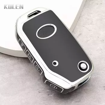 Модный автомобильный флип-чехол из ТПУ для KIA Sportage R GT Stinger GT Sorento Ceed CD Cerato Forte 2018 2019, защищенный брелок