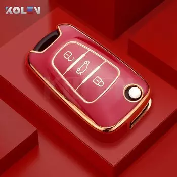 Модный автомобильный флип-чехол из ТПУ для KIA Rio 3 Soul Optima Ceed K2 Cerato Sportage для Hyundai Elantra Accent i20 ix35