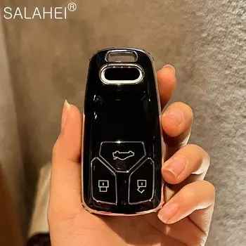 Модный чехол для автомобильного ключа из ТПУ для Audi A6 A5 Q7 S4 S5 A4 B9 Q7 A4L 4m 8W Q5 TT TTS RS 8S Coupe 2016 2017 2018 Аксессуары