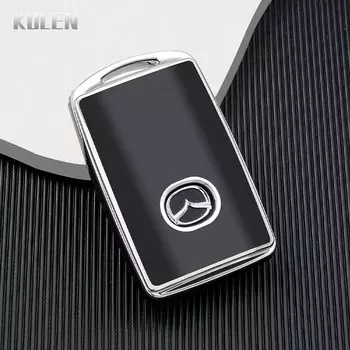 Модный чехол из ТПУ для автомобильного дистанционного ключа для Mazda 3 Alexa CX30 CX-4 CX5 CX-5 CX8 CX-8 CX-30 CX9 CX-9 4-кнопочный защитный чехол-брелок