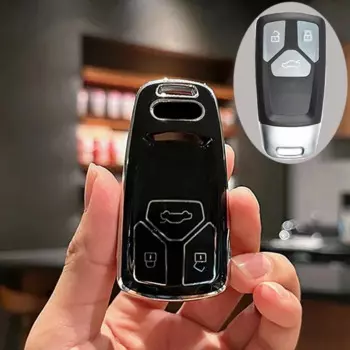 Модный чехол из ТПУ для автомобильного дистанционного ключа, чехол для Audi A4 B9 A5 A6 8S 8W Q5 Q7 4M S4 S5 S7 TT TTS TFSI RS, защитные аксессуары