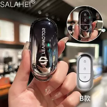 Модный чехол из ТПУ для автомобильного дистанционного ключа, чехол для Leapmotor 2021 2022 2023 C11 2022 2023 C01, автомобильный брелок без ключа, аксессуары