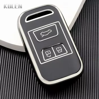 Модный чехол из ТПУ для автомобильного дистанционного ключа, чехол для Chery Tiggo 4 7 Arrizo 5 3 Tiggo 8, защищенный держатель, сумка-брелок, аксессуары