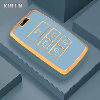 Модный чехол из ТПУ с дистанционным управлением для автомобиля, брелок для Land Rover Range Rover Evoque Discovery Sport Velar для Jaguar XE E-PACE XF