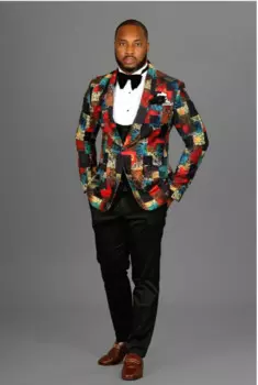 Модный цветочный мужской костюм для свадьбы смокинг для жениха воротник шаль официальный пиджак мужской блейзер брюки жилет мужской костюм из 3 предметов