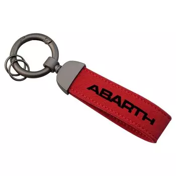 Модный металлический Кожаный Автомобильный брелок из алькантары, подарок на заказ, автомобильные брелки для Fiat abarth 595 695 124 GT spider, аксессуары