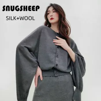 Модный шерстяной Шелковый свитер с рукавами «Бишоп», женский роскошный белый топ свитер женский женская женские кофта водолазка одежда топ для вязаный свитера кофты жилет женщин теплая рукавом рубашка костюм кашемир