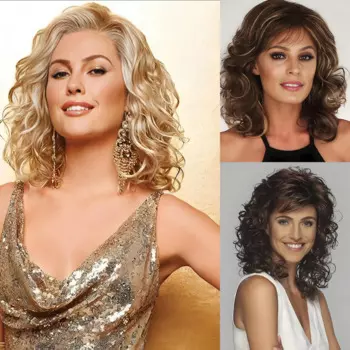 Модный светлый вьющийся волнистый парик средней длины до плеч, женский синтетический парик для косплея, подходящий для повседневного ношения