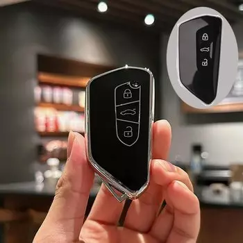 Модный ТПУ чехол для автомобильного ключа с дистанционным управлением для VW Volkswagen Golf 8 2020 Skoda Octavia A8 2021 SEAT Leon MK4 аксессуары