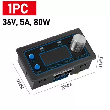модуль источника питания ZK-4KX Step Down, повышающий регулятор напряжения 0,6-36 в 50/80 Вт, ЖК-дисплей для электронного оборудования