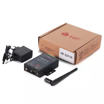 Модульный преобразователь HF2211A с последовательным подключением к Wi-Fi RS232/RS485/RS422 к Wi-Fi/Ethernet для передачи данных промышленной автоматизации HF2211A