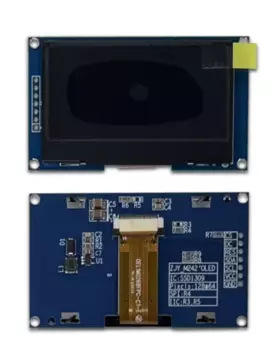 Модуль OLED-дисплея 2,4 дюйма, 128*64 точечная матрица, драйвер SSD1309, интерфейс SPI/IIC, монохромный экран OLED-дисплея