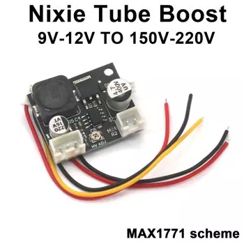 Модуль питания для трубок Nixie MAX1771 9-12В до 160-220В DykbRadio