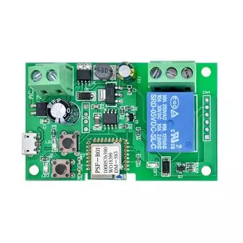 Модуль реле Wi-Fi для дистанционного управления через приложение eWeLink, 5 В постоянного тока, 12 В постоянного тока, самоблокирующееся беспроводное реле задержки для умного домашнего переключателя