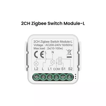 Модуль Умного Переключателя GIRIER Tuya ZigBee, Нейтральный Выключатель, Реле Настенного Освещения, Поддержка Alexa Dual-Control