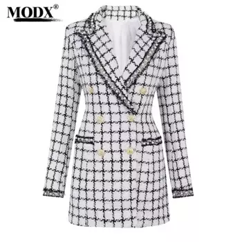 [MODX] Новинка весна-осень 2024 высококачественная ткань Классический женский костюм пальто Топ