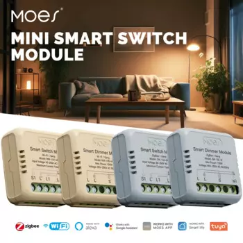 MOES Мини умный выключатель WiFi/Zigbee