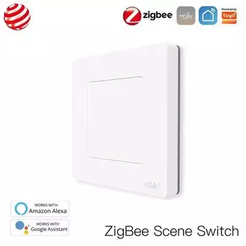 MOES Новое звездное кольцо Tuya Smart ZigBee Кнопочный переключатель сцен Smart Life APP Дистанционное управление Работа с Alexa Google Home