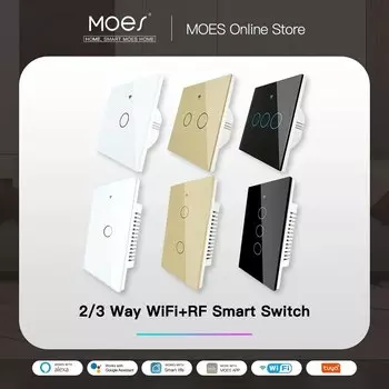 MOES Сенсорный Wi-Fi выключатель света