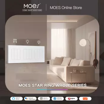 Умный выключатель света MOES ZigBee