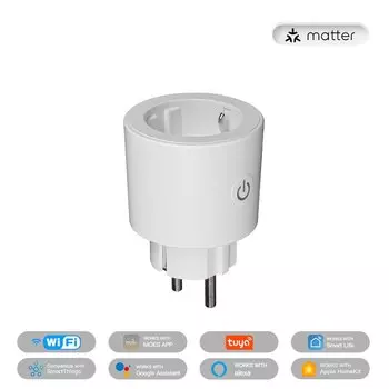 MOES Smart Plug Matter Wi-Fi Розетка 16A