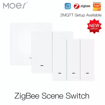 MOES Tuya ZigBee беспроводной 9-сценный переключатель