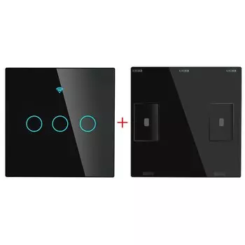 MOES Умная стеклянная панель переключатель 1/2/3 gang