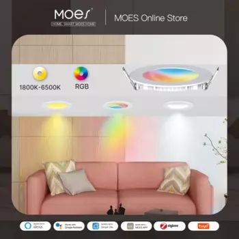 MOES ZigBee точечный светильник 6 Вт RGB