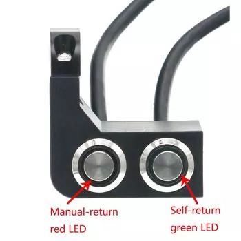 MoFlyeer мотоциклетный переключатель 22 мм руль мотоцикла ручная и самовозвратная кнопка светодиодный светильник переключатель управления лампой мотоцикл