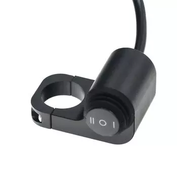 MoFlyeer Переключатель на руле ATV Переключатель света на руле 12 В Алюминиевый сплав с ЧПУ со светодиодной кнопкой Водонепроницаемые переключатели