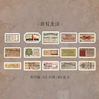 MOHAMM наклейки для скрапбукинга 45 шт