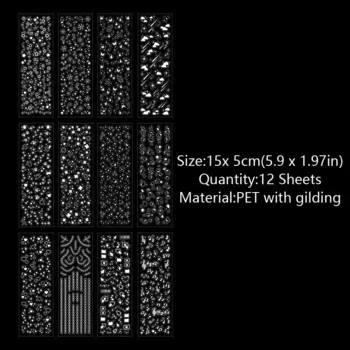 MOHAMM Наклейки лазерные звезды