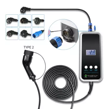 Мой ali baba, переход в мой al с задержкой старта и разъем типа 1 / Type 2, портативное автомобильное зарядное устройство 380 В