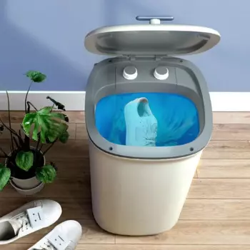 Мойка для обуви Midea 220 В, маленькая полуавтоматическая ленивая Бриллиантовая щетка 3-D 4 кг, стиральная машина для обуви