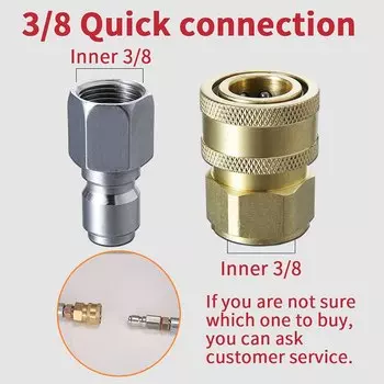 мойка высокого давления автомойка керхеры для мойки авто пеногенератор 3/8 быстрое подключение для мойки высокого давления M22 M18 M14 M3/8, резьбовое соединение, автомат для мойки, трубка, автомобильный аксессуар