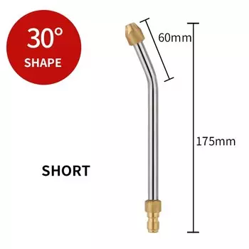 мойка высокого давления пеногенератор для мойки мойка аккумуляторная пистолет для пены Насадка для автомойки высокого давления, многоугловая металлическая струйная трубка 6 размеров, для мойки высокого давления