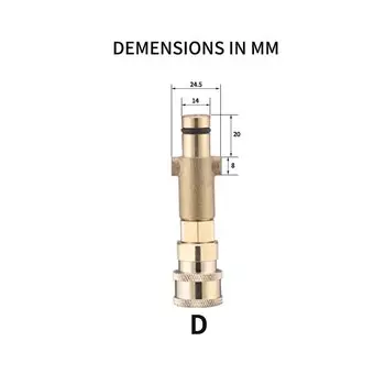 мойка высокого давления пистолет для пены водяной пистолет автомойка пеногенератор для мойки Адаптер для автомойки высокого давления, Quick Connector 1/4 "to Spray Gun Wand Lance Adapter 1/4" Quick Plug For Karcher