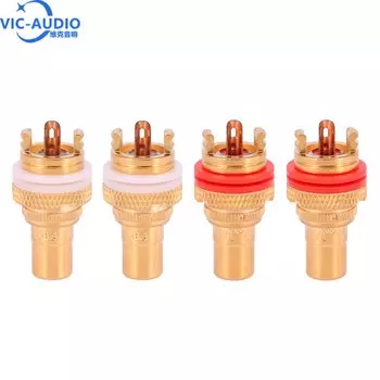 MOLEE CHUN Женский аудио разъем RCA 32 мм золотистый