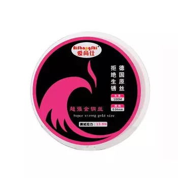 Молибденовая проволока из легированной стали Ass 0,04-0,08 мм, 100 м