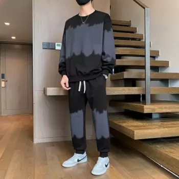 Молодежное худи мужской костюм весна-осень 2024 Новый Свободный Повседневный мужской спортивный костюм мужские костюмы для мужчин