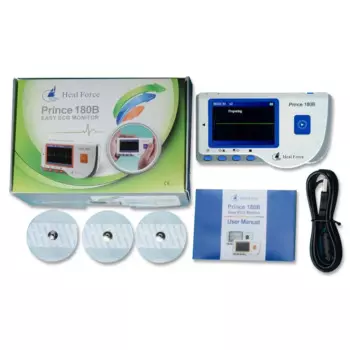 Монитор ЭКГ Heal Force 180B, портативный ручной монитор ЭКГ с цветным экраном