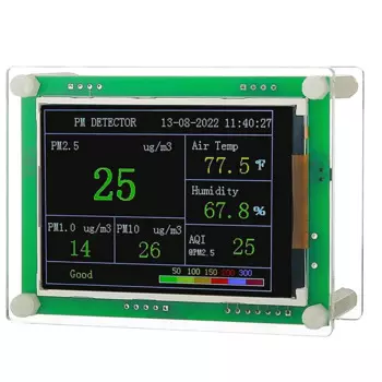 Монитор качества воздуха Pm2.5 Pm10 Pm1.0, 1 шт., детектор, внутренние мониторы качества газа для автомобилей, дома и т. д. (Pm1.0, Pm2.5, Pm10)