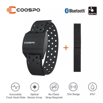 Монитор сердечного ритма CooSpo, оптический наручный фитнес-монитор для Garmin Wahoo, Bluetooth 4,0 ANT +