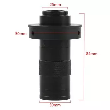 Монокуляр с 130-кратным зумом, объектив с креплением C, увеличительное стекло, объектив, окуляр для промышленной камеры 4k 2k HDMI VGA Type-c для пайки микроскопа