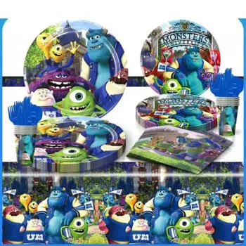 Одноразовая посуда Монстры на Университете Дисней